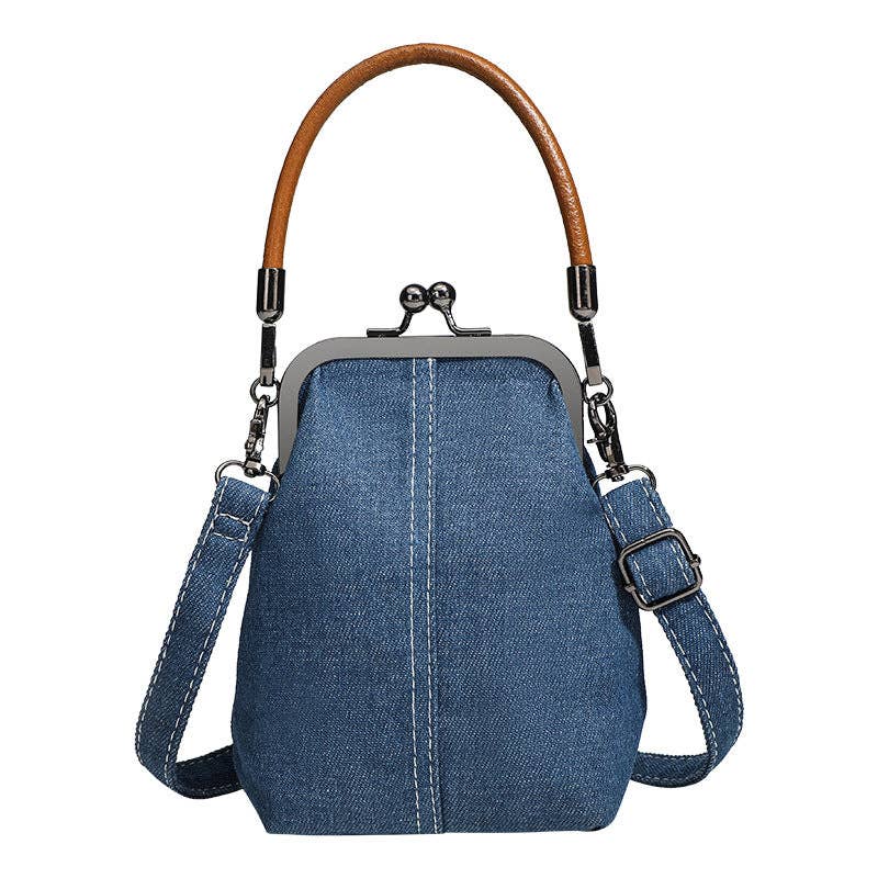 Bolso Clip de Denim Bolso de mano de mezclilla simple y moderno de venta al por mayor en Faire4