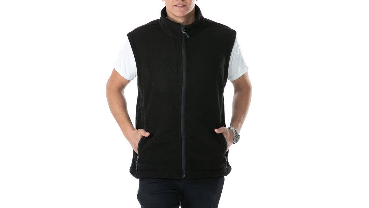 LeeHanTon - Wholesale Outerwear Vest - Men's - LeeHanTon Men's Solid Full Zip Polar Fleece Vest3