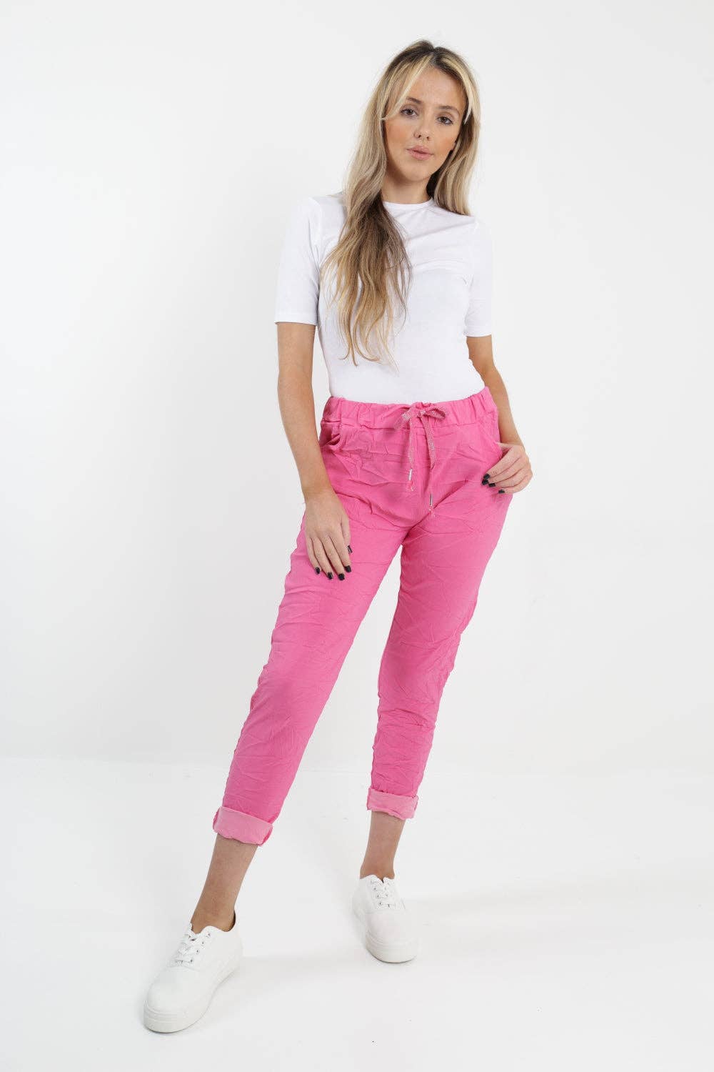 Miss Bold – Großhandel Hose – Damen – Einfarbige Zauberhose für Damen, italienisch, mehrfarbig25