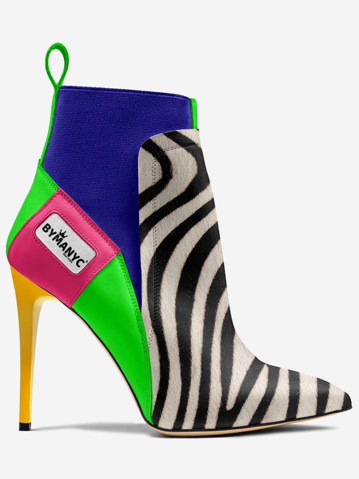 Vegan Heeled Shoe Women BYMANYC ® New York Chelsea Noir Edge for wholesale by BYMANYC ® NEW YORK