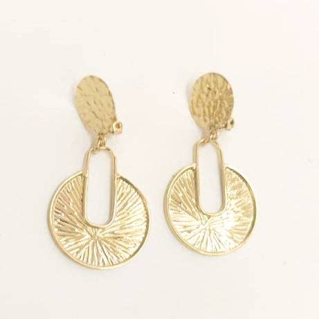Deux Bécasses - Wholesale Clip-On Earrings - Gold plated clip earrings - Briac1