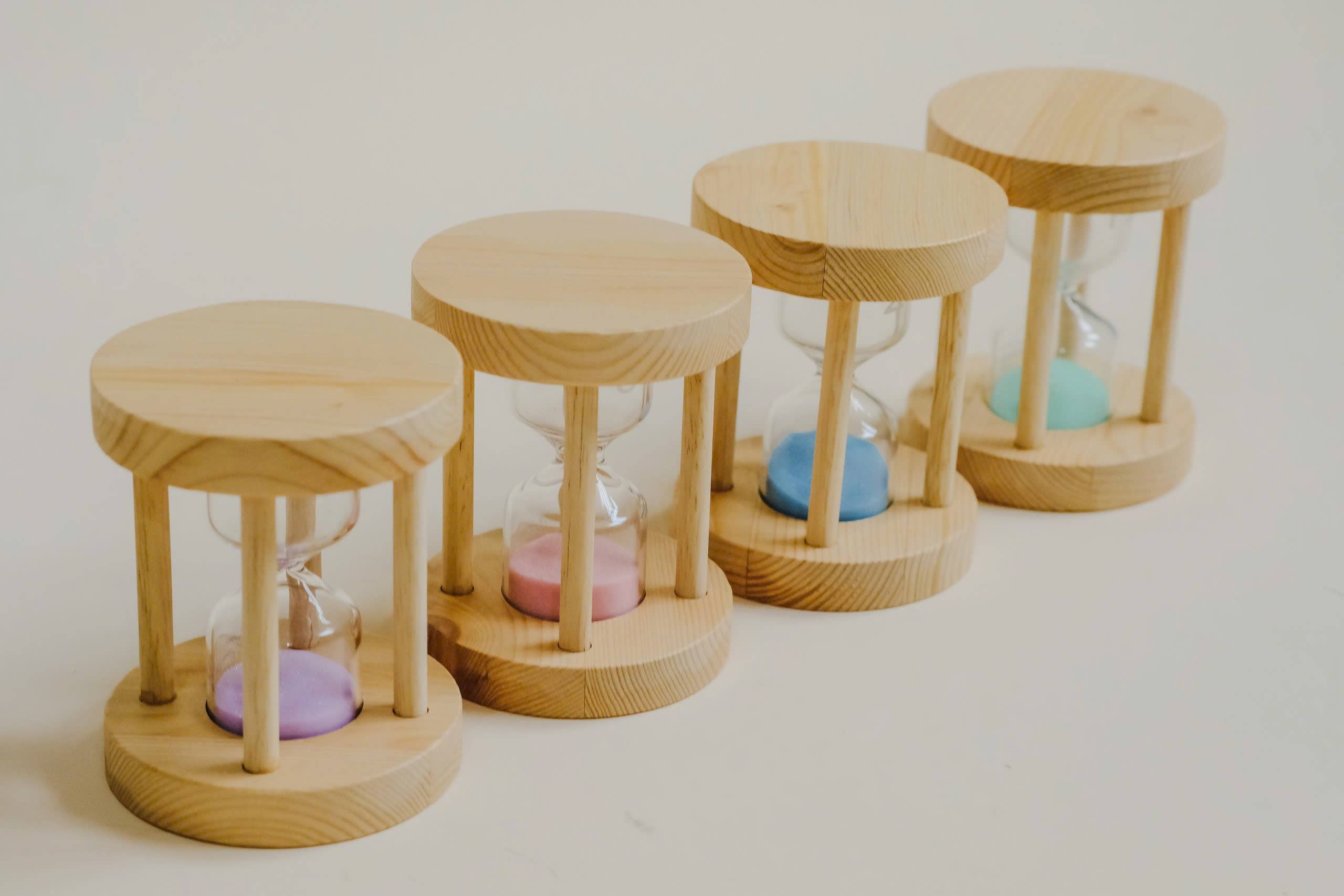 Q Toys - Wholesale Wood Toy - Kids - Wooden Sand Timers Set of 43