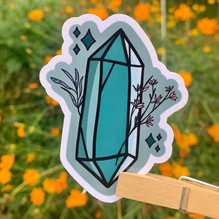 Blue Crystal Sticker for wholesale by Cravendoodles