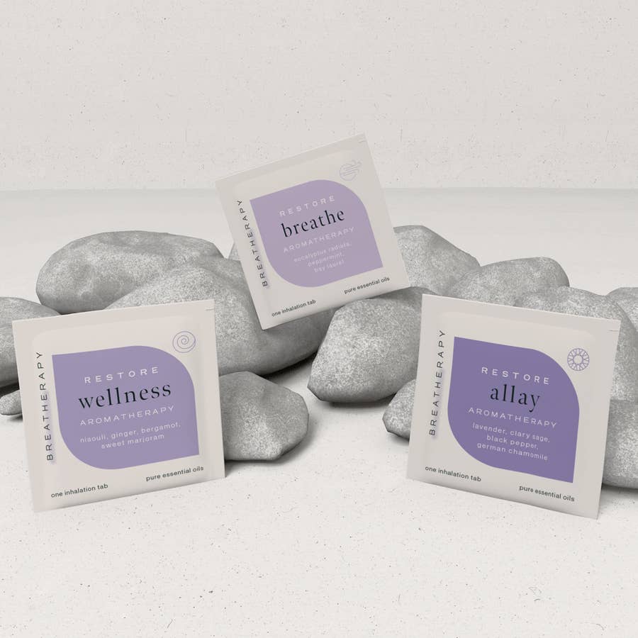 Breatherapy - Wholesale Aromatherapy Inhaler - RESTORE Aromatherapy Inhalation Patches Family9