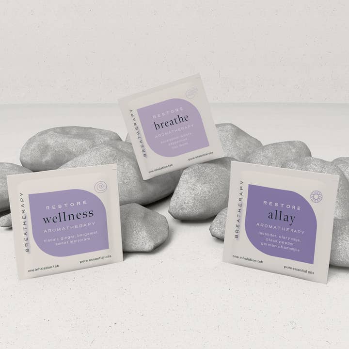 Breatherapy - Wholesale Aromatherapy Inhaler - RESTORE Aromatherapy Inhalation Patches Family9
