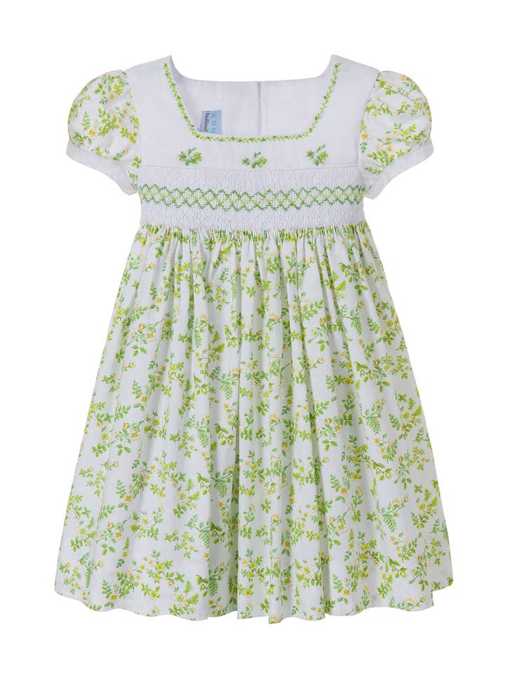 MAGNOLIA smocked dress for wholesale by Annafie London Ltd