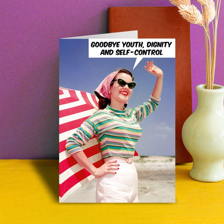 Dean Morris Cards – wholesale Vardagliga hälsningskort – Goodbye Youth gratulationskort1