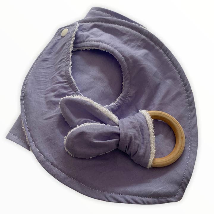 Set de baberos en color lavanda para venta al por mayor de Bless by Jess