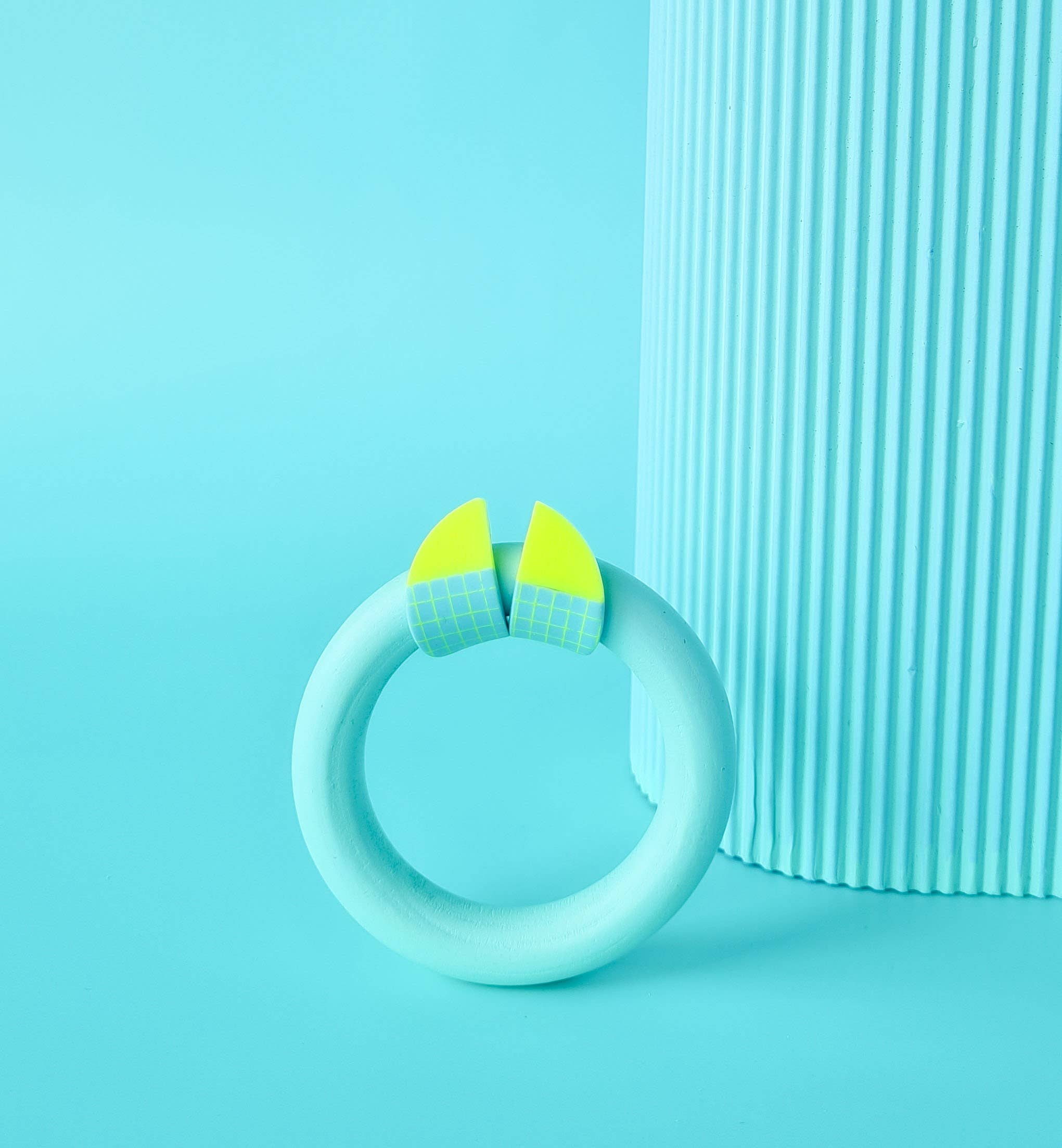 Mono - Wholesale Dangle Earrings - Handmade Polymer Neon Earrings, 1980s NeoMemphis2