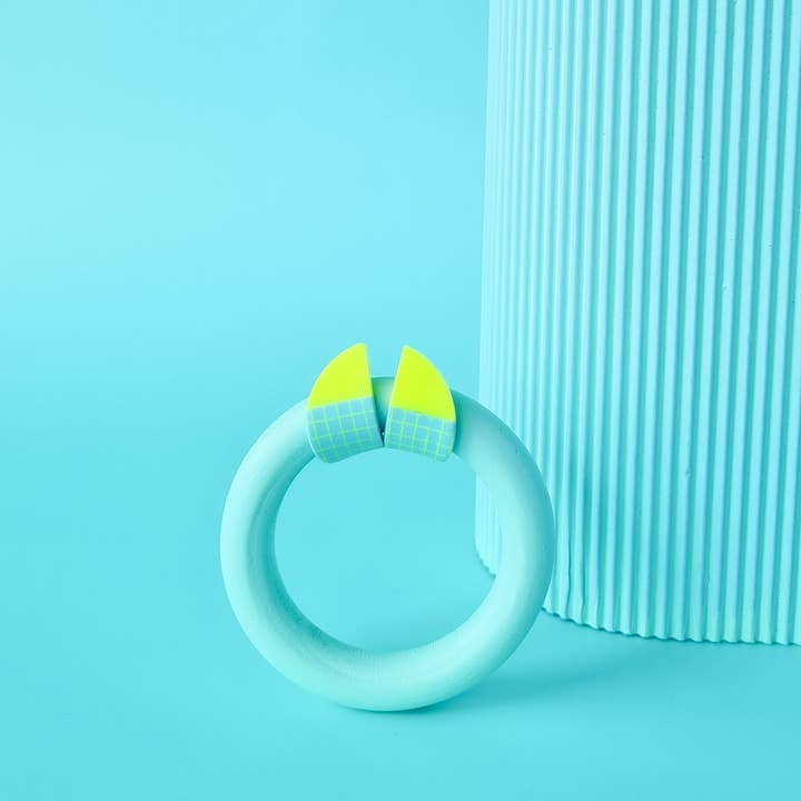 Mono - Wholesale Dangle Earrings - Handmade Polymer Neon Earrings, 1980s NeoMemphis2