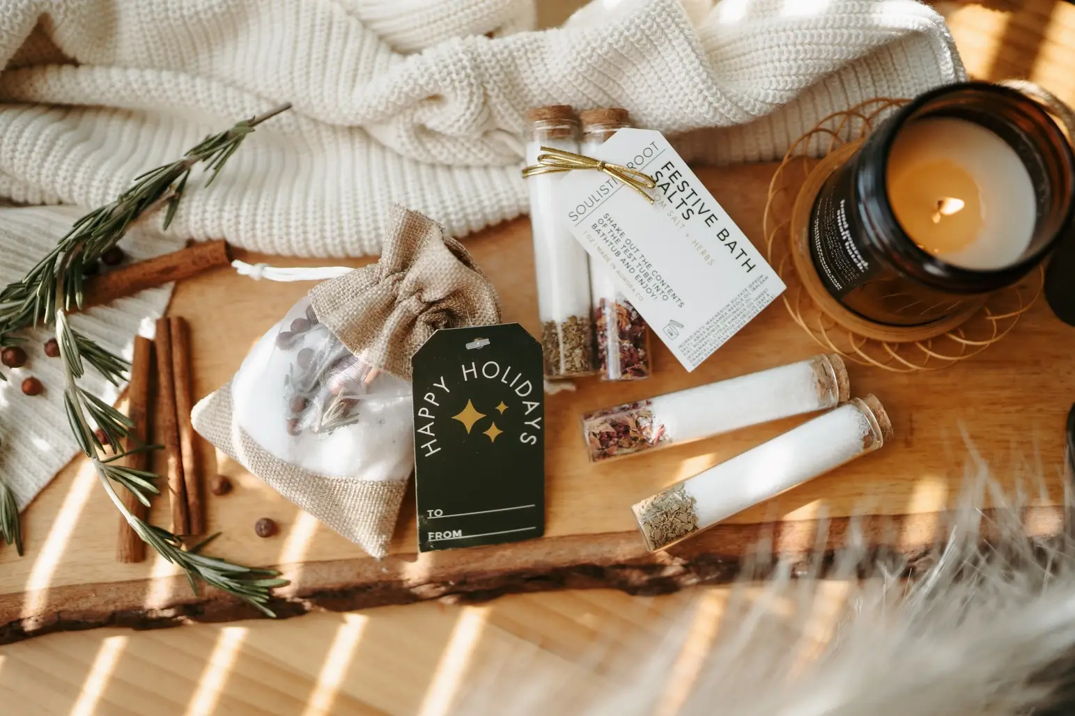 Soulistic Root - Essential Oils & Self Care Gifts - Wholesale Bath Salts - Festive Bath Salts -Stocking Stuffers & Christmas Ornaments 8