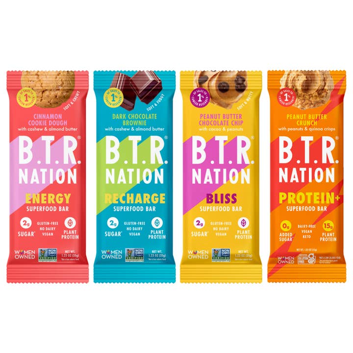 B.T.R. Bar - Wholesale Snack Bar - B.T.R. NATION Bestseller Variety Pack