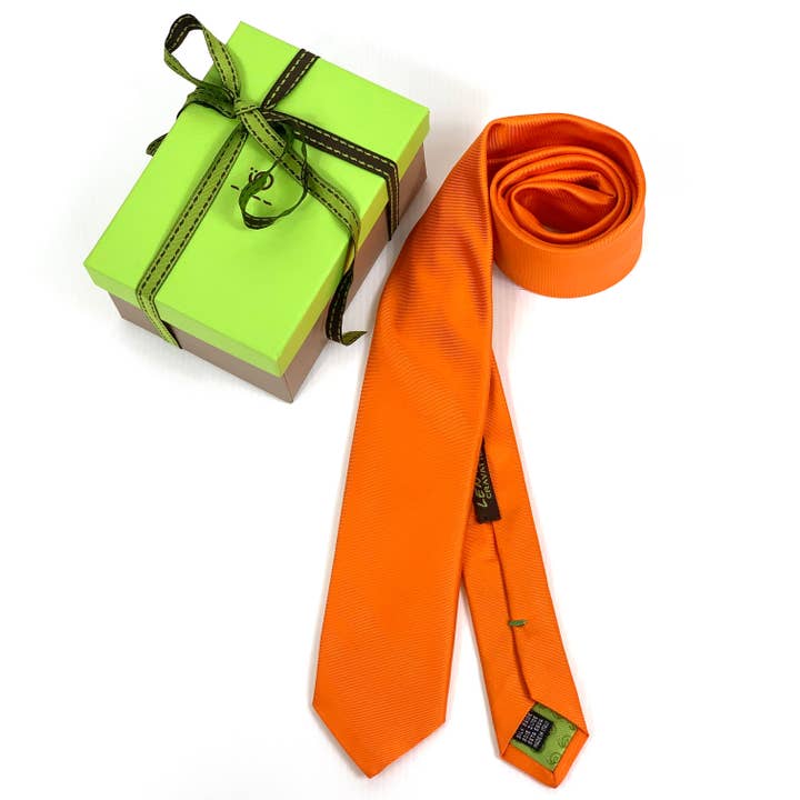 FIO DE LARANJA TINGIDO LAÇO FORMAL DE SEDA PURA 6 CM DE LARGURA COD 309 por atacado de C.C.&Co.Srl