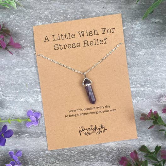 A Little Wish For Stress Relief Necklace for wholesale by The Persnickety Co