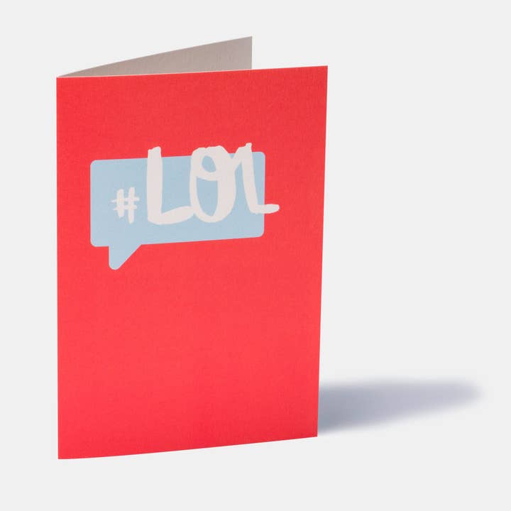 Hashtag Card #LOL for wholesale by TAAB London