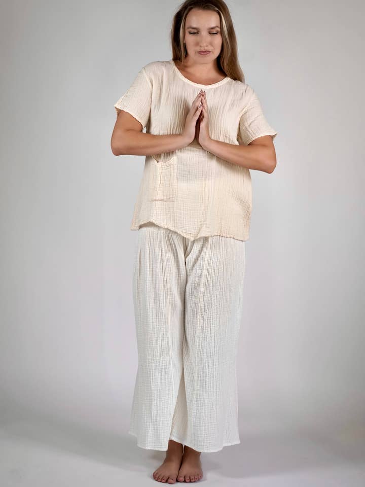 Dolma - Wholesale Broek - Dames - Arpa dubbele katoenen gaasbroek (meerdere kleuren aan de binnenkant)