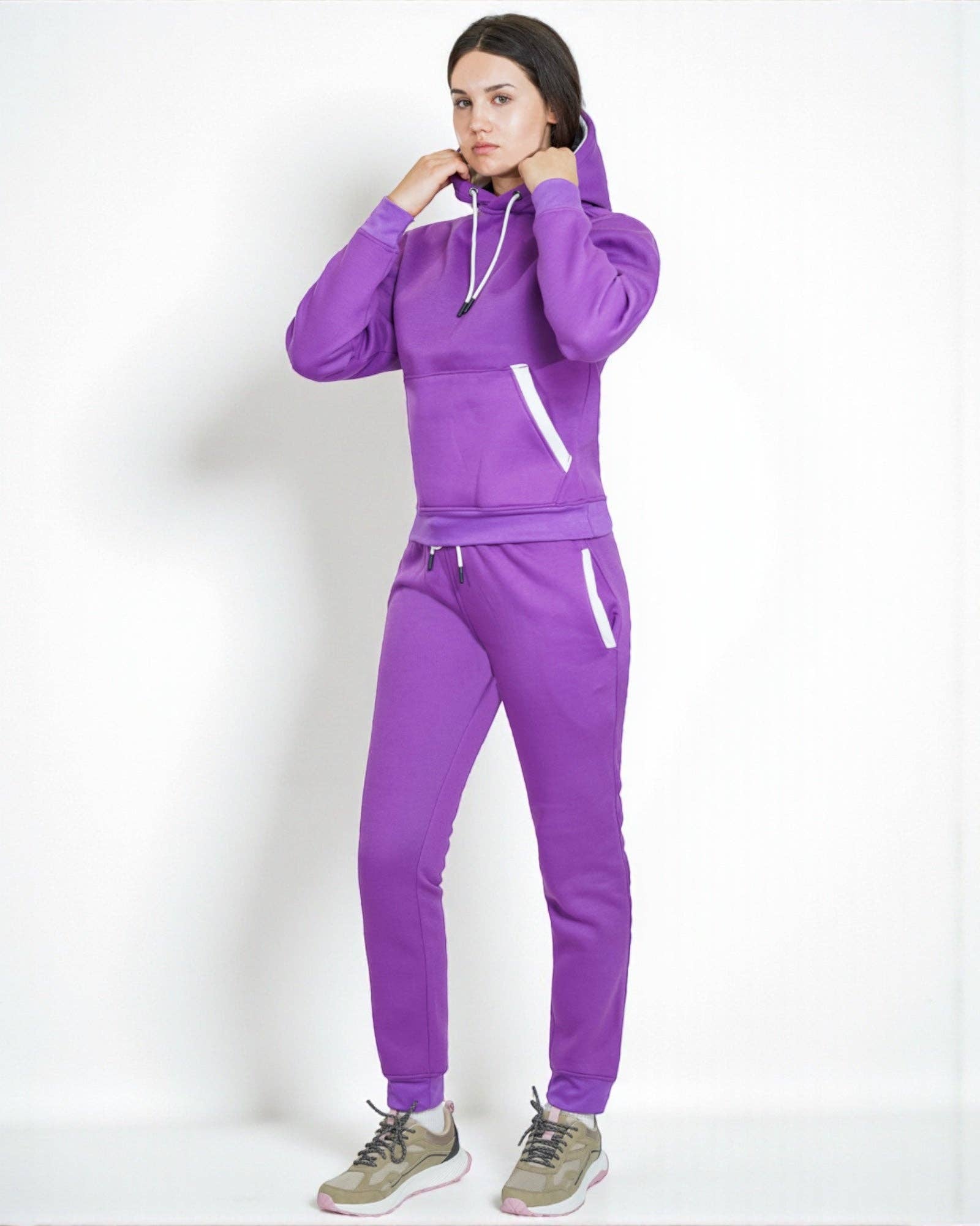 Royal Threads - Wholesale Lounge Set - Women's - Women’s Pullover Hoodie Sweatsuit11