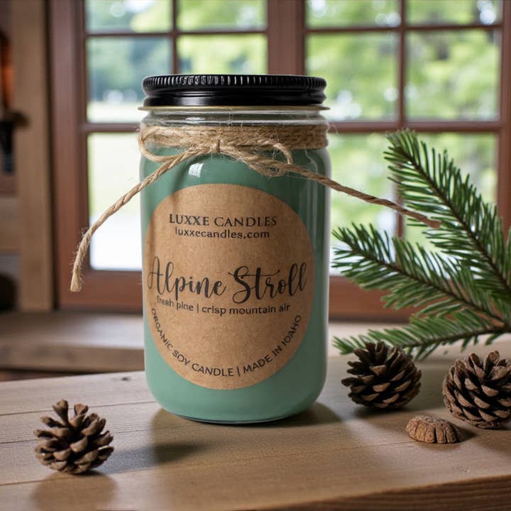 LUXXE Candles – Engroshandel Glaslys – Alpine Stroll Lys | Økologisk Sojalys5