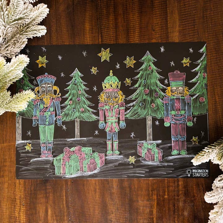 Imagination Starters - Wholesale Coloring Mat - Kids & Baby - Reusable Coloring Placemat Nutcraker 12x171