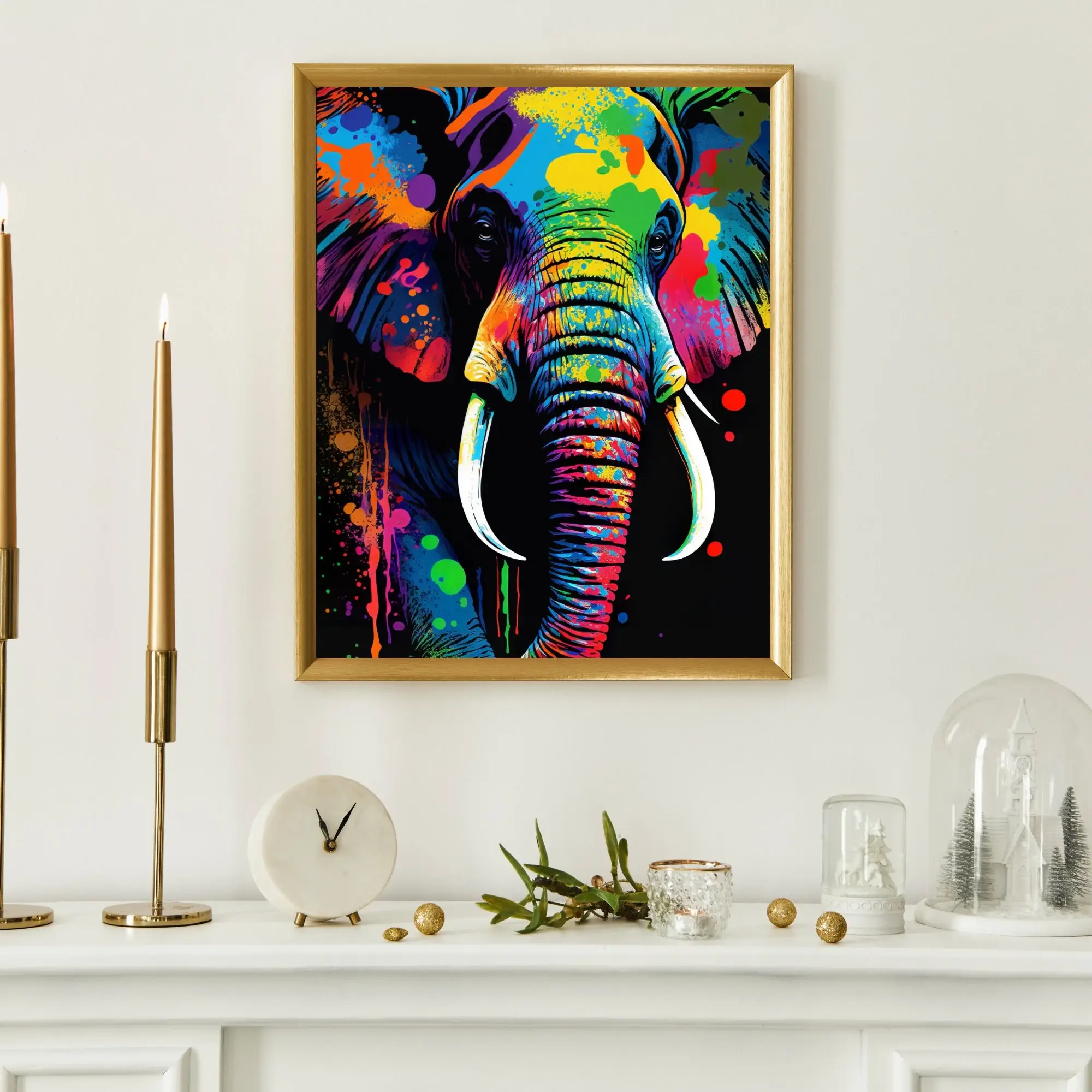 Suave Art Prints – wholesale Poster – Pop Art Inspired Elephant Print0