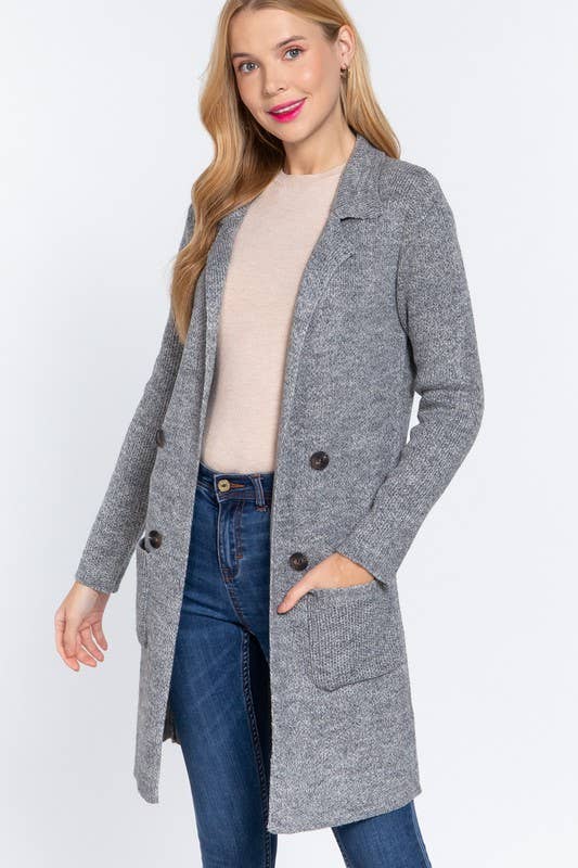 Vanilla Monkey - Vente Veste – femme - Veste à col cranté avec boutons et poches sur le devant2