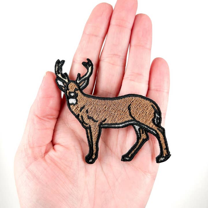 Field Trip Threads - Wholesale Patch - Deer Embroidered Iron On Patch Hunter, Hunting Outdoors Camo