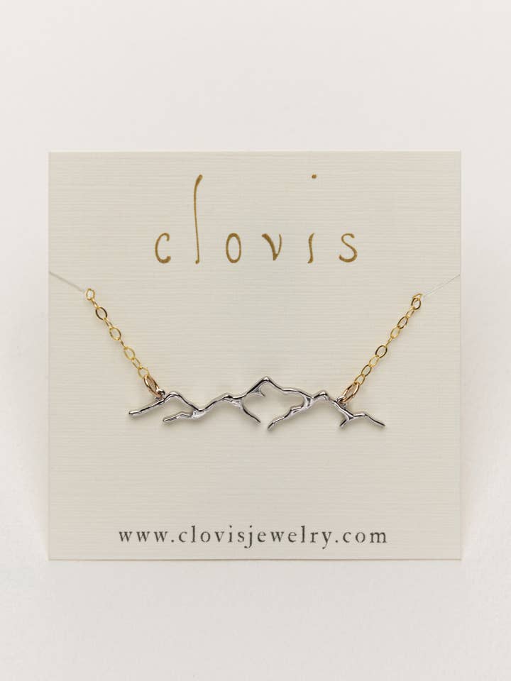 Mountain Necklace | Sterling Silver for wholesale by Clovis Jewelry