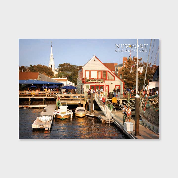 Rhode Island Postcard - Bowen's Wharf 2 - 50 qty. for wholesale by Blu Ink Press, Inc.