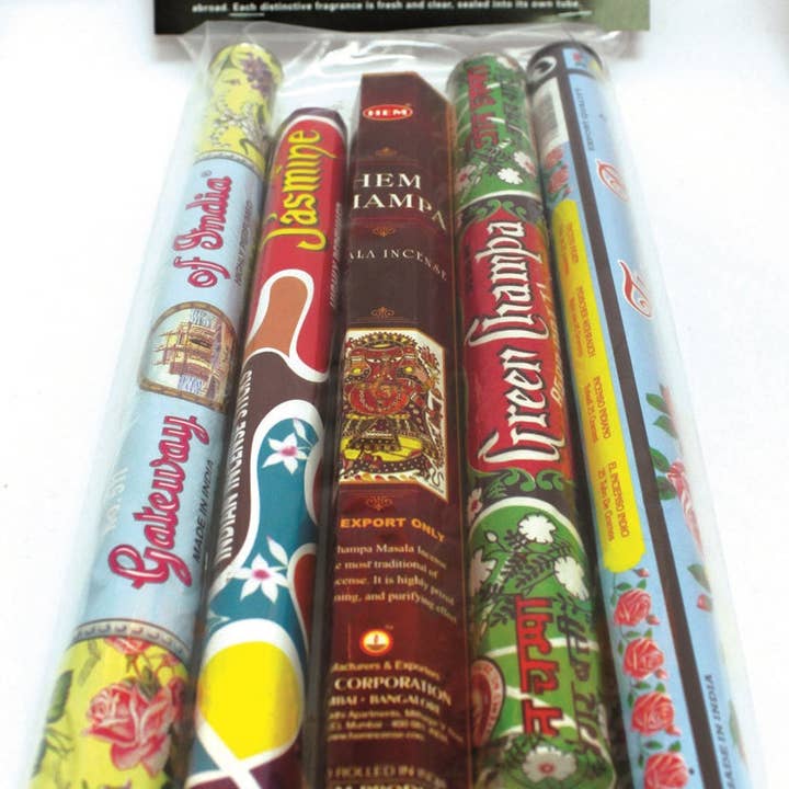 The Incense Sampler Works - Prepackaged Classic Indian Assortment for wholesale by The Incense Sampler Works