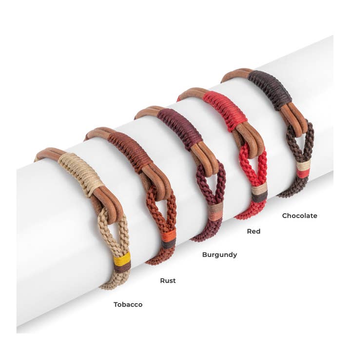 Makarla - Handmade Colombian Jewelry - Wholesale Woven/Braided Bracelet - Nautical Rope Bracelet | Leather Bracelet | Gift for Men