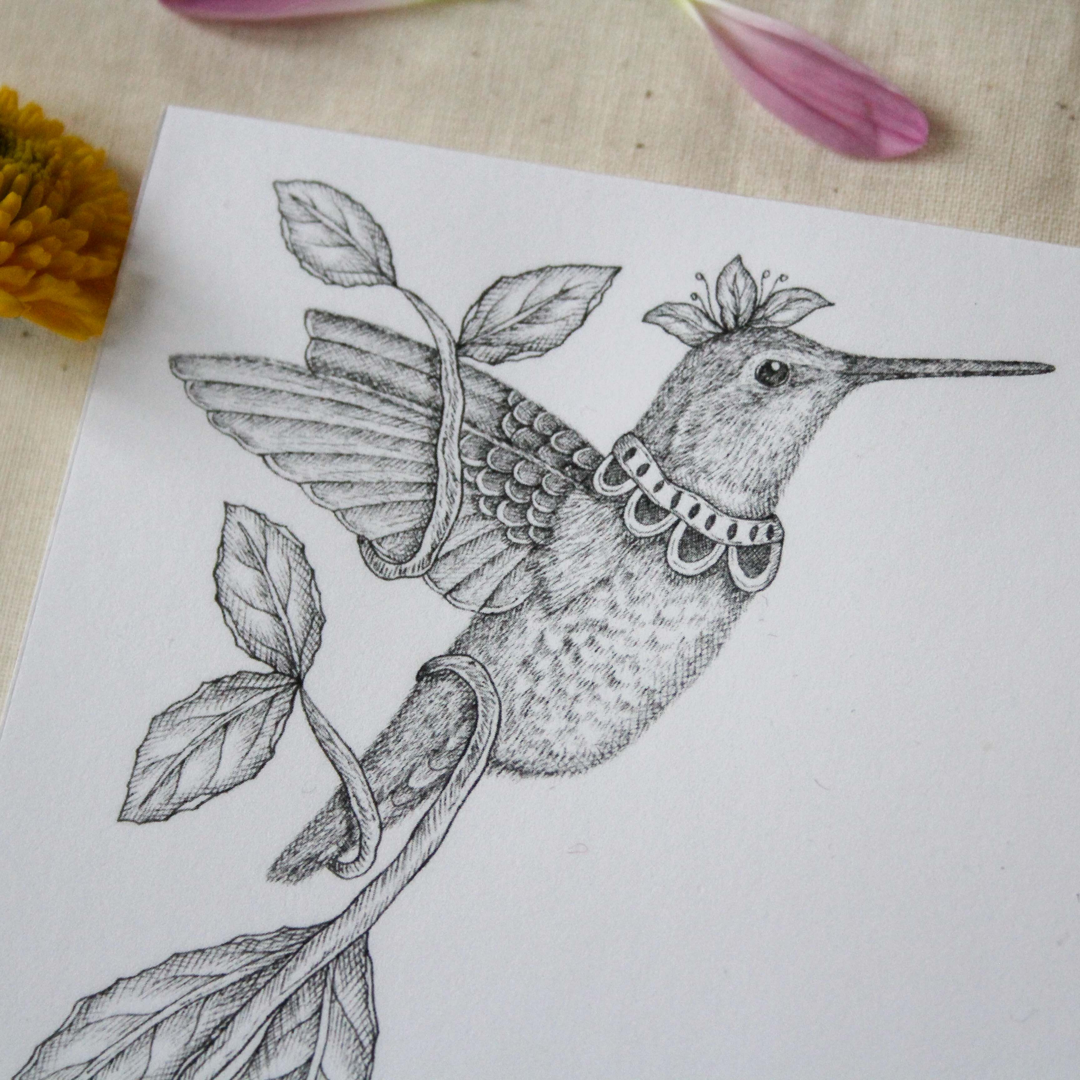 Mackenzie Myrick Studio - Wholesale Notepad - The Hummingbird | Notepad1