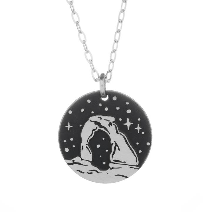 Delicate Arch Round Necklace for wholesale by The Bearded Jeweler
