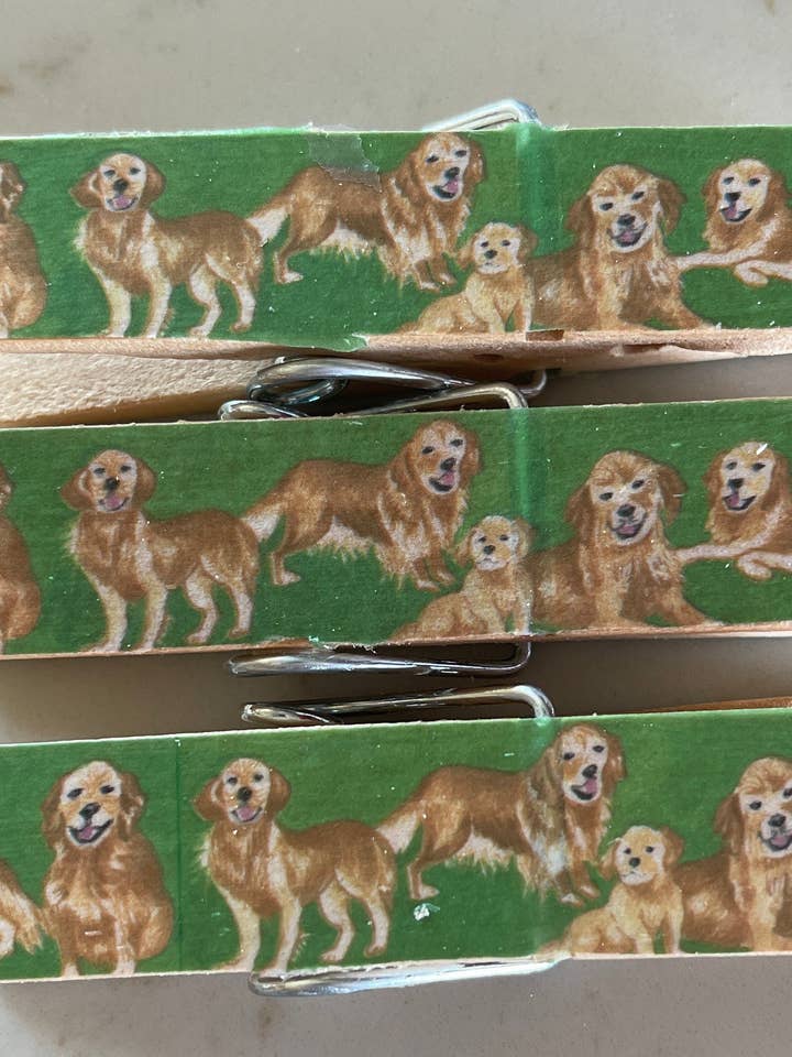 Cães Golden Retriever Cachorros Clips de Snack de Batata Frita por atacado de NanCBeeCreations