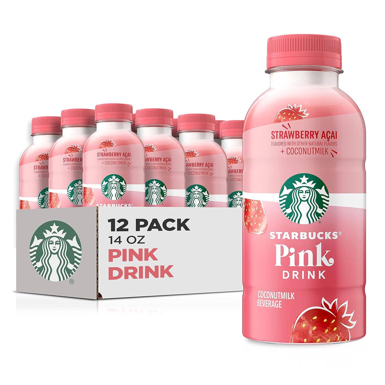 L&F Universal Goods – Großhandel Soda/kohlensäurehaltiges Getränk – Starbucks Pink Drink - Erdbeer Acai 12/14oz0