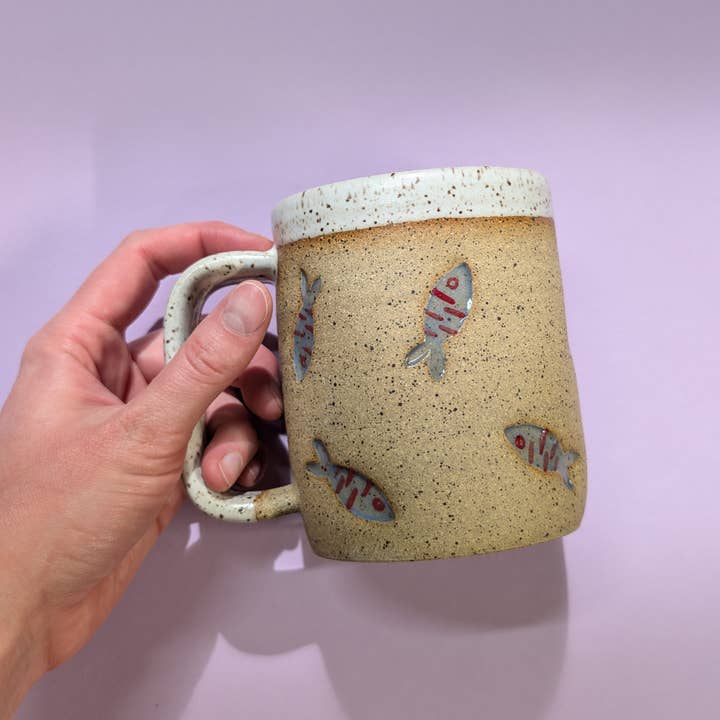 Osso Ceramics – Engroshandel Kaffekrus – Lille fisk keramisk krus4