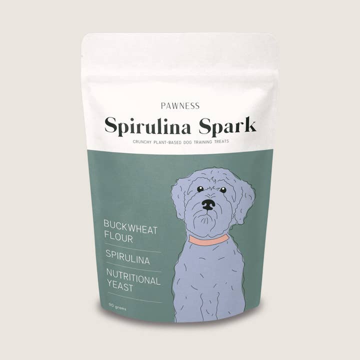 Dog Treats - Spirulina Spark Trainers in pouch (EU ONLY) for wholesale by Pawness