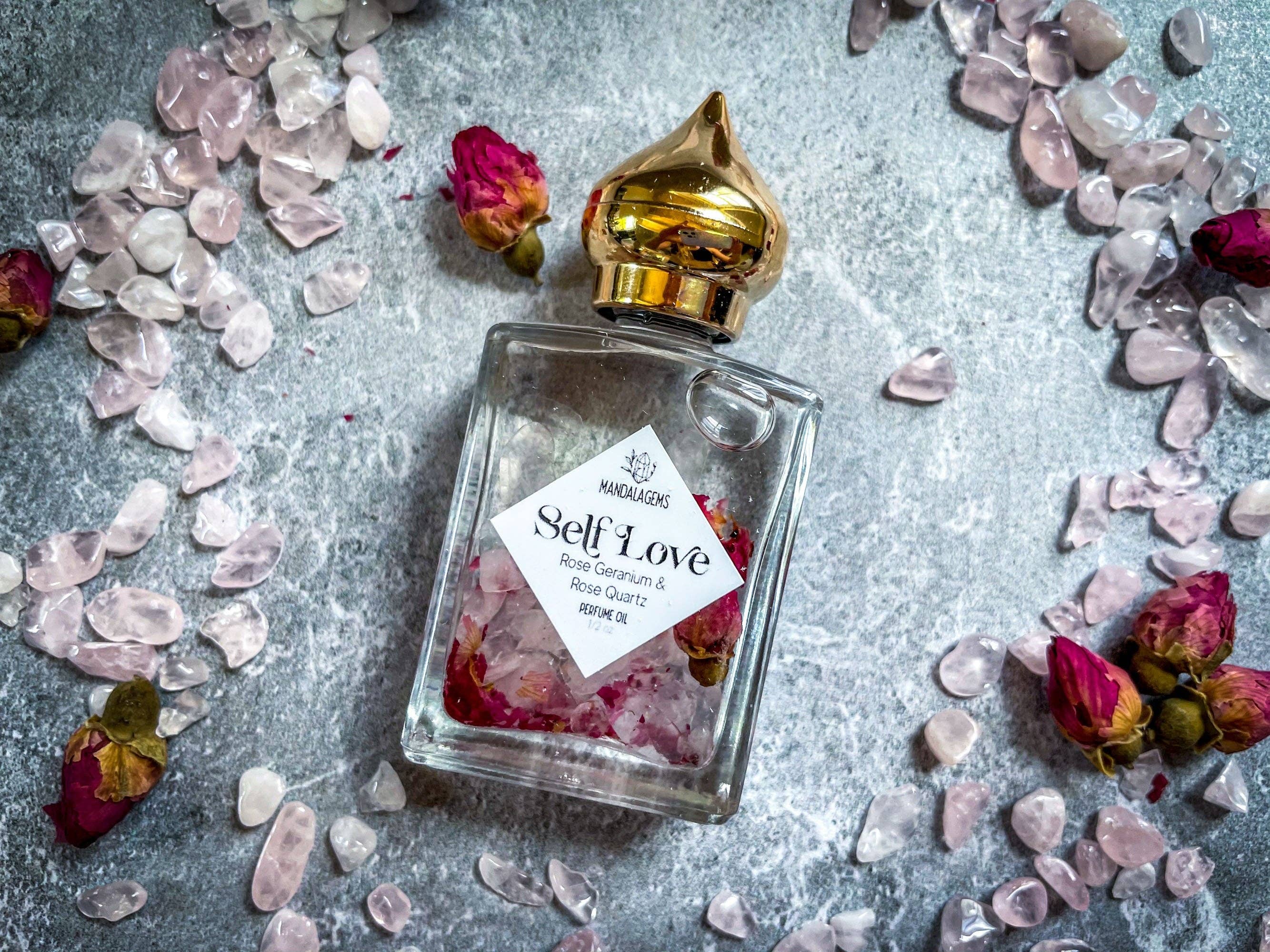 Mandala Gems - Wholesale Fragrance Oil - SELF LOVE Rose Natural Perfume Oil for Valentines Day Gift1