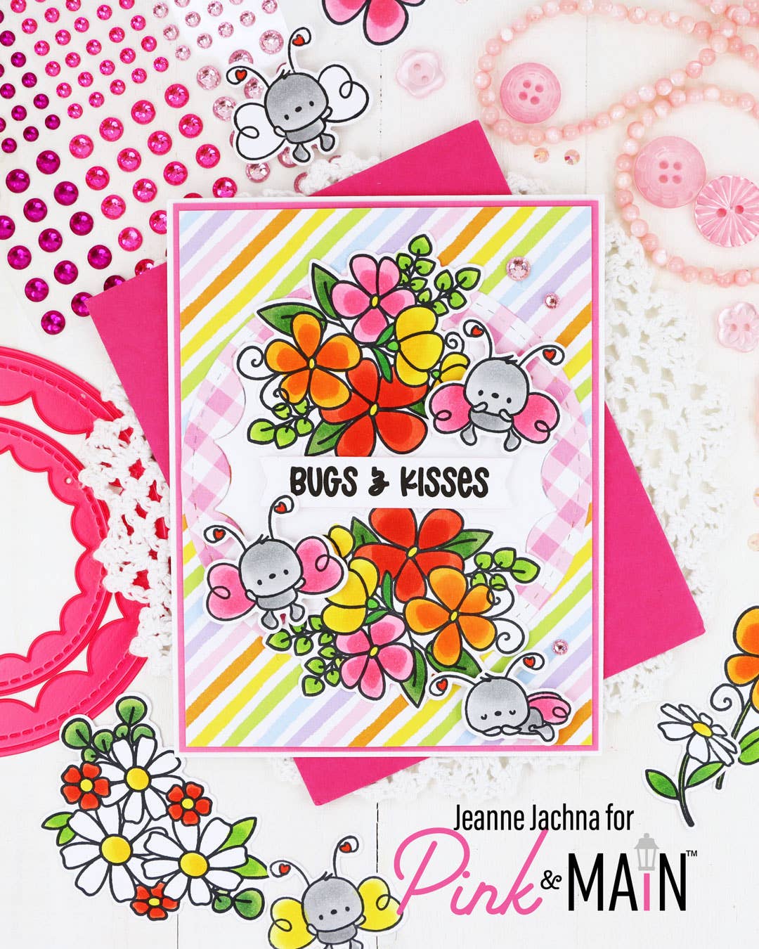 Pink and Main - Wholesale Rubber/Decorative Stamp - My Little Love Bug6