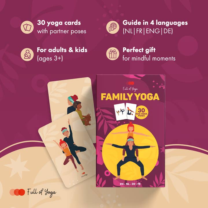 Full of Yoga - Wholesale Learning Cards - Kids & Baby - Familie Yoga Kaartenset – Samen Ontspannen & Verbinden4