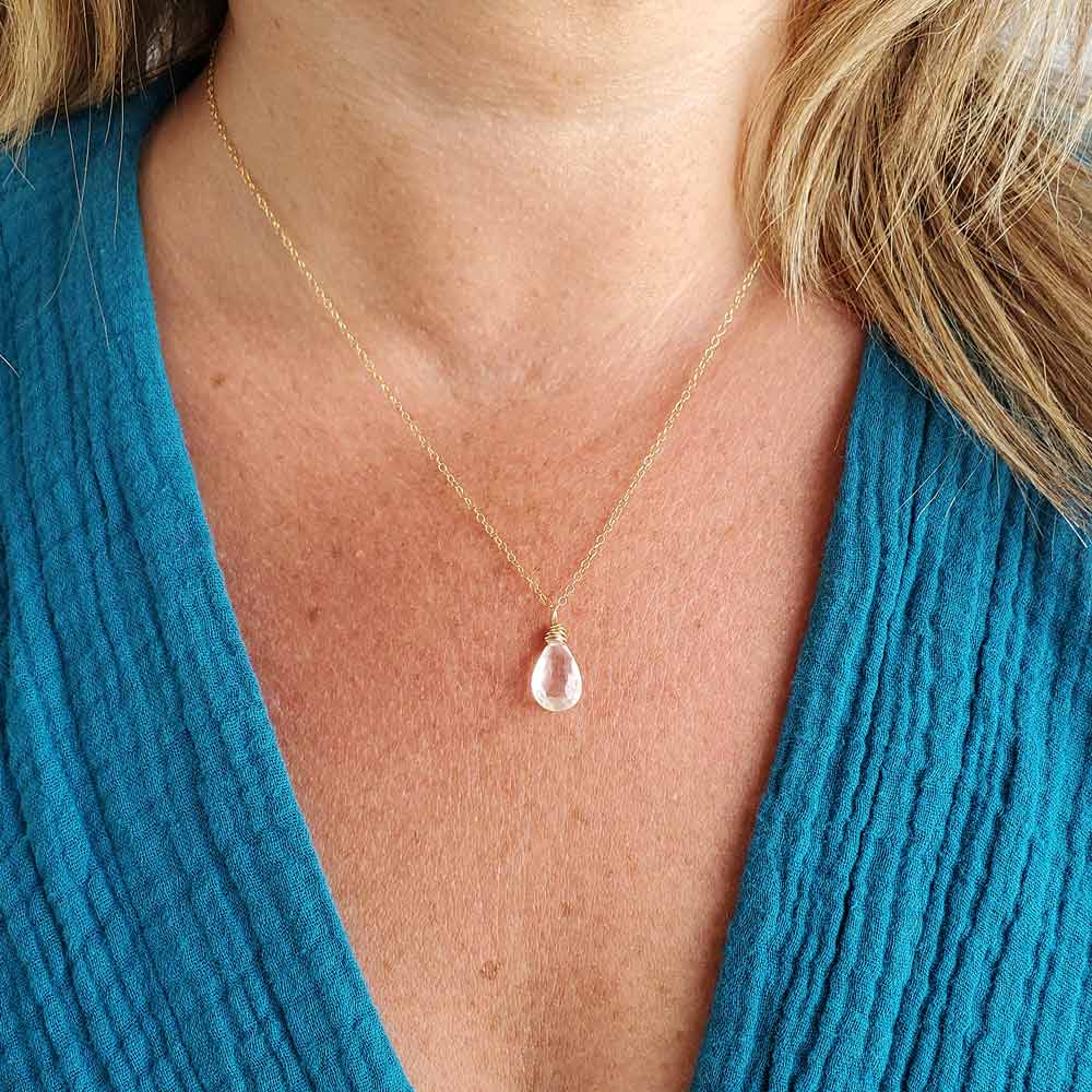 Carrie Whelan Designs - Wholesale Pendant/Charm Necklace - Clear Quartz Gemstone Pendant Necklace4