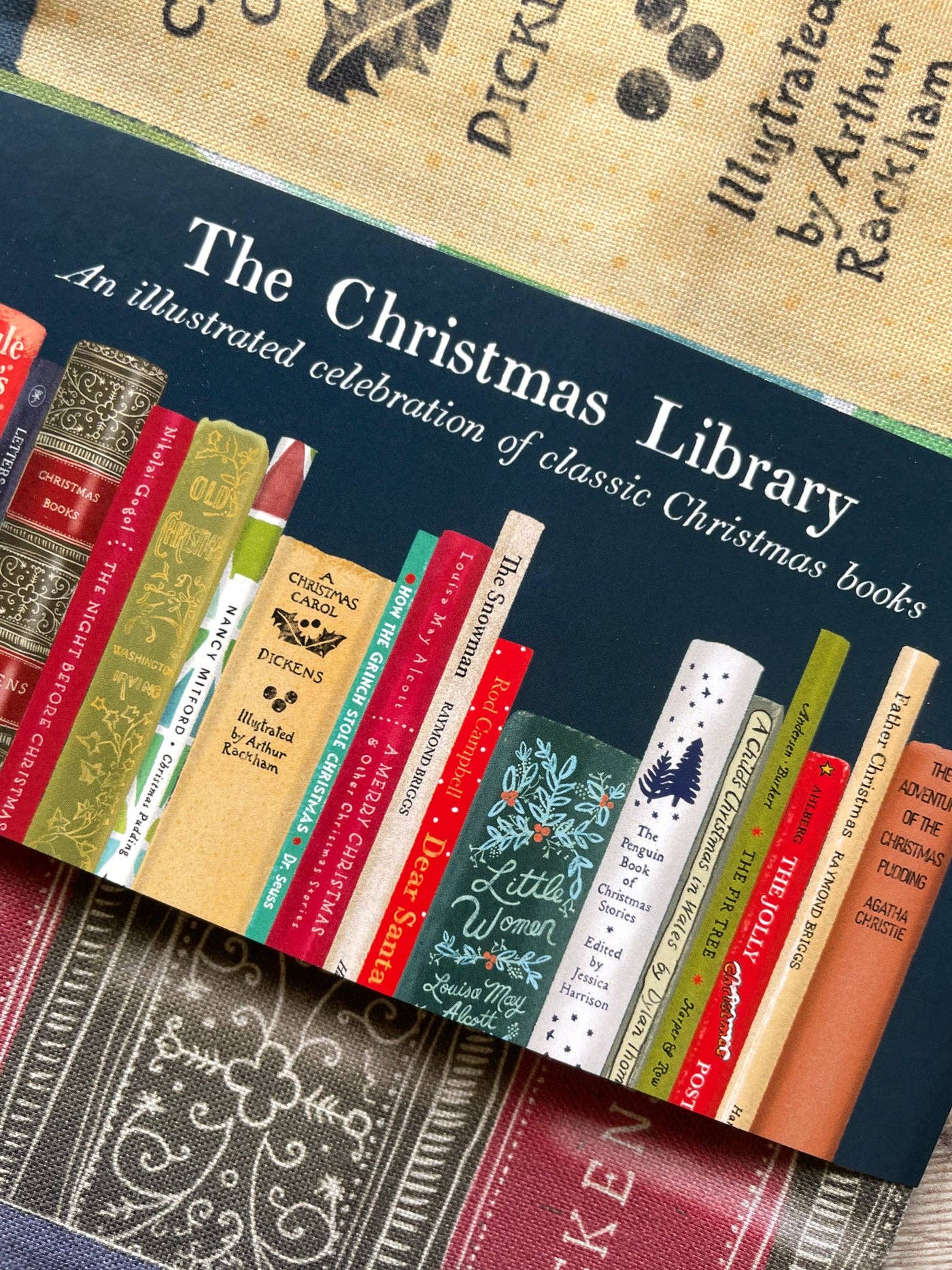 Design Smith - Wholesale Tea Towel - The Christmas Library - tea towel5