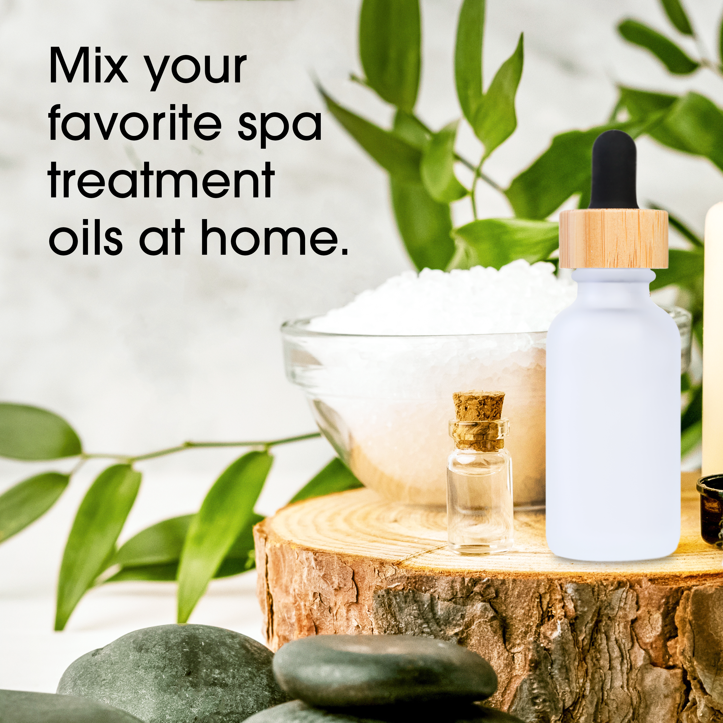 Focus Nutrition - Wholesale Travel Container - 24 Pack Clear Frosted Boston Round Glass Bottles4