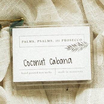 Cera de coco Cabana derrete por atacado de Palms, Psalms, & Prosecco
