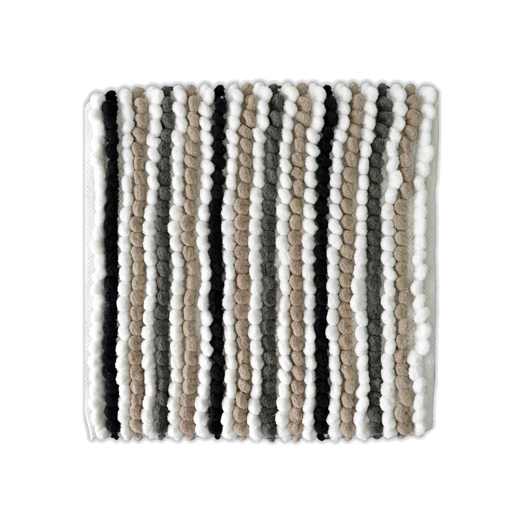 Allure Bath Fashions - Wholesale Bath Mat - Striped Chunky Bobble Shower Mat - Luxury Square Bath Mat16