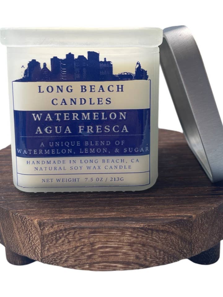 Vela de 7,5 oz de Agua Fresca de Sandía para venta al por mayor de Long Beach Candles
