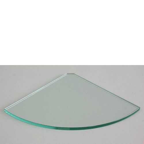 Étagère d'angle en verre 124 200 x 200 mm pour la vente par MASTERSHELF