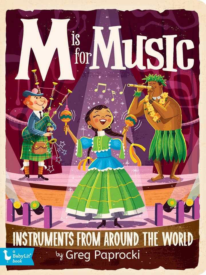 M est pour Music ; Alphabet board book pour la vente par Gibbs Smith