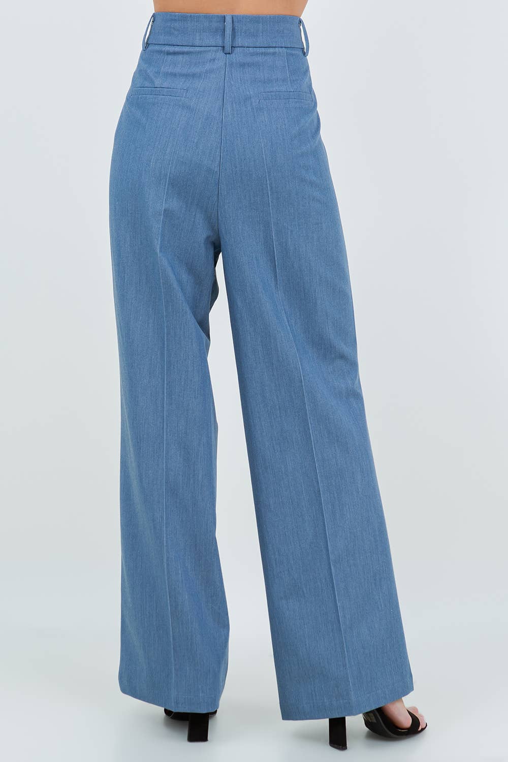 Beige PANTALON À TAILLE RABATTABLE CONTRASTÉE en vente sur Faire10