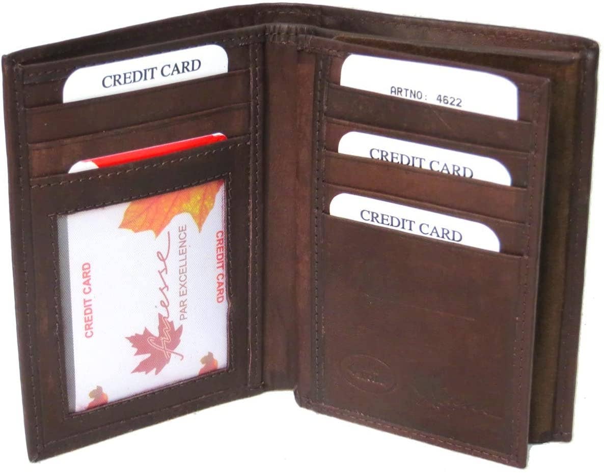 IGI CANADA - Wholesale Wallet - Men's - Genuine Leather RFID Badge Wallet for Firefighters #46227