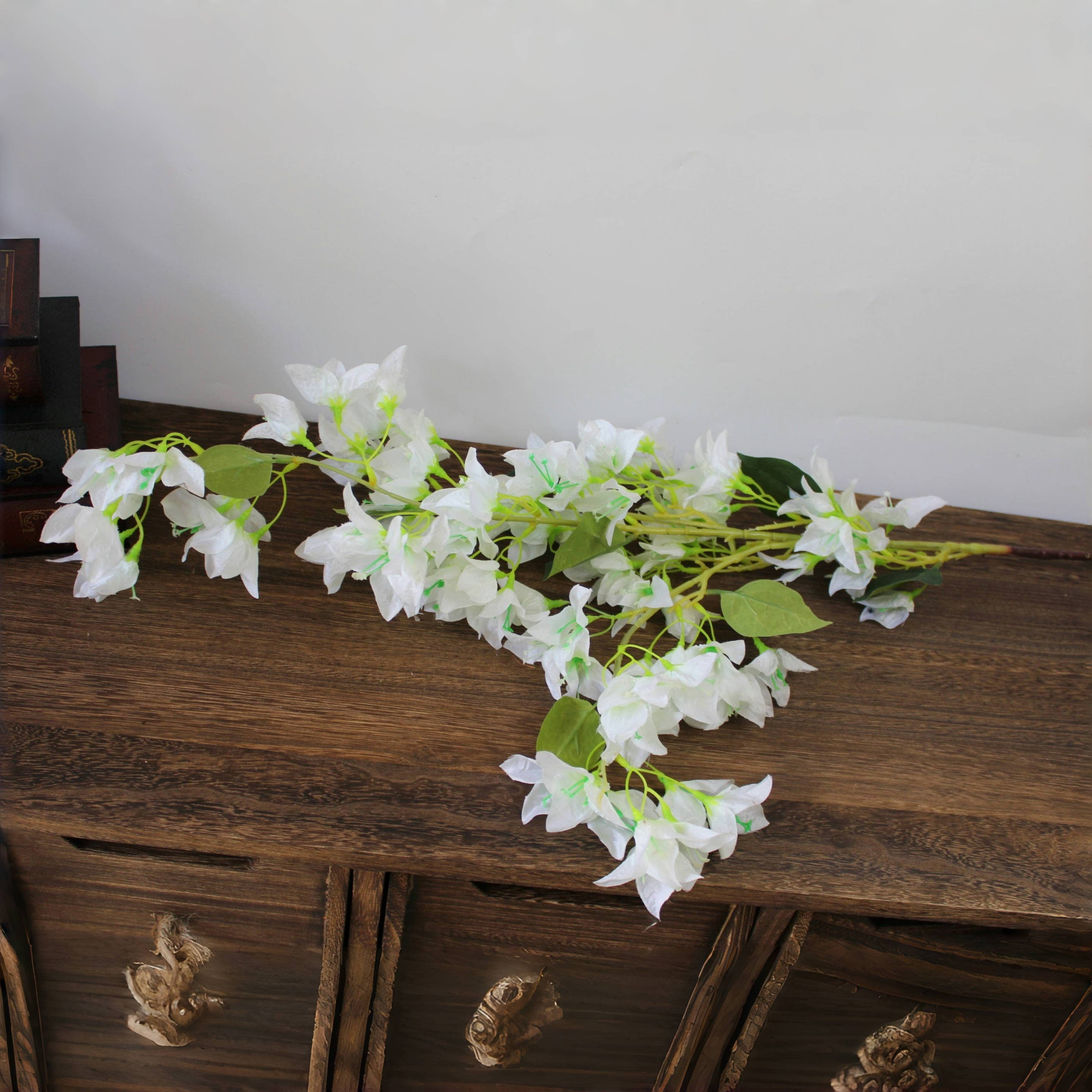 ACNITE(We cover U.S. import duties) - Vendita all'ingrosso Fiori finti - Composizione floreale per matrimonio con bouganville rosa di 120flowers3